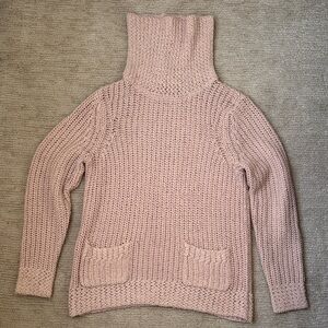 Chico's Soft Pink Cowl Neck Sweater